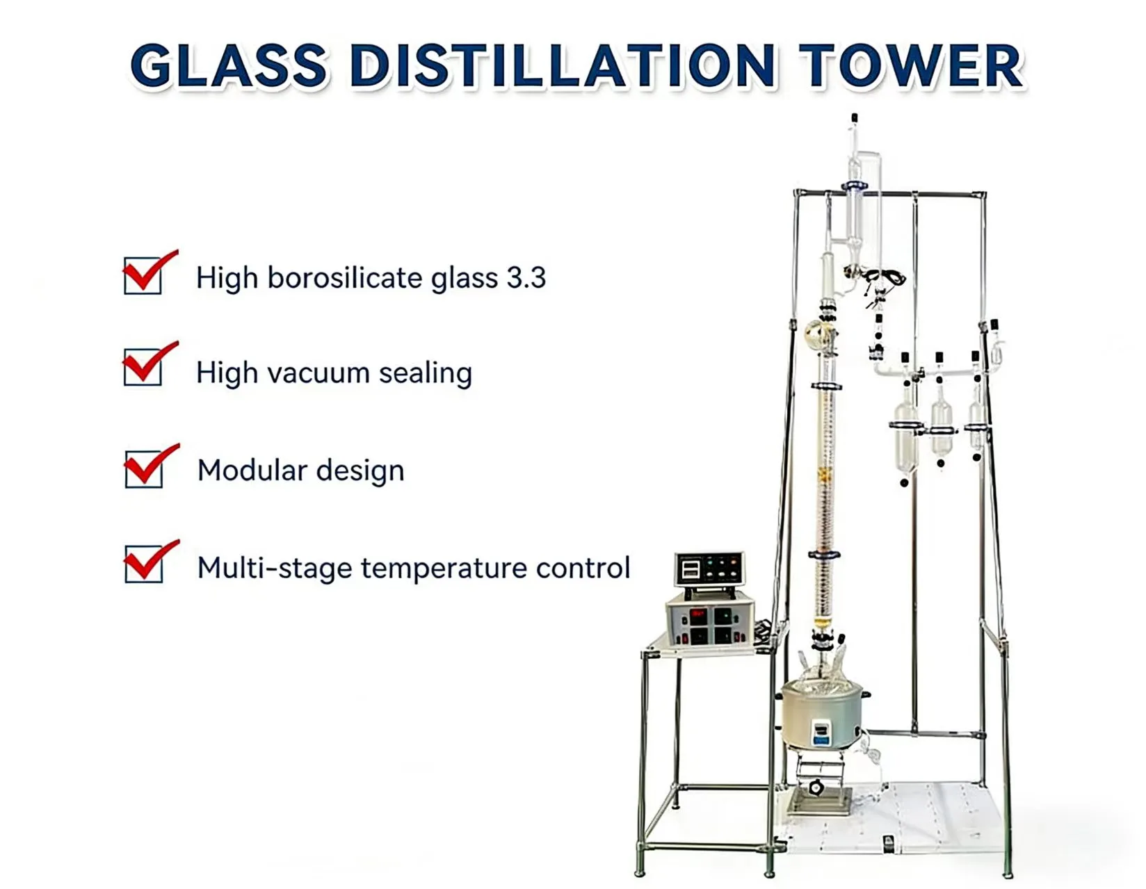Glass Fractionating Column 