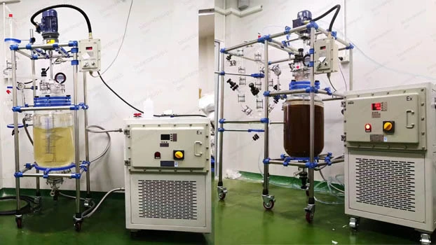 jacketed filter glass reactor