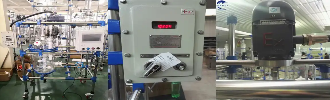 pilot plant glass reactor
