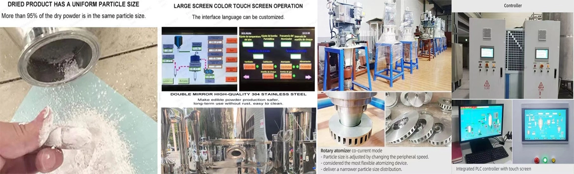 Spray dryer machine for milk powder