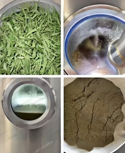 Ultrasound Extraction Stevia Leaf Test Of Client Samples