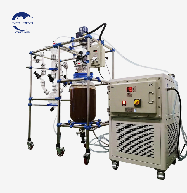 jacketed filter glass reactor