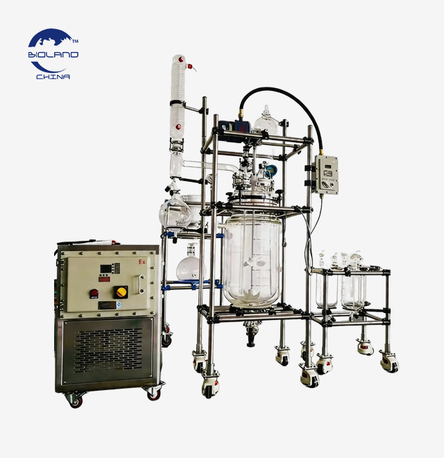 pilot plant glass reactor