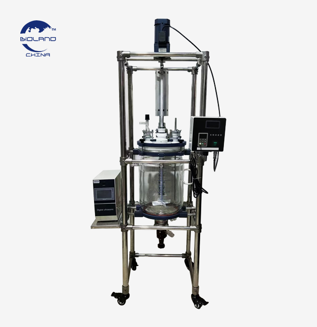 continuous flow ultrasonic reactor